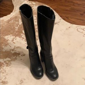 Black Riding Boots Knee High